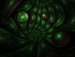 Картинка 3д графика fractal фракталы абстракция узор