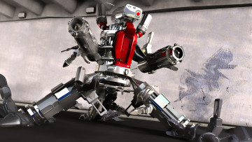 Картинка 3д графика modeling моделирование робот