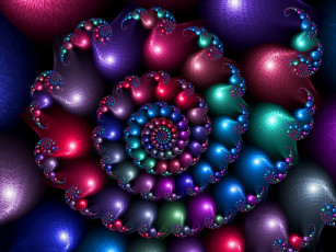 Картинка 3д графика fractal фракталы узор фон