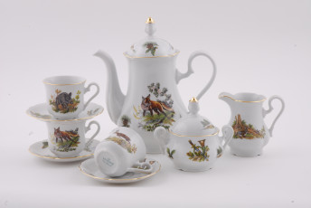 Картинка разное посуда столовые приборы кухонная утварь сервиз фарфор блюдце чайник чашки