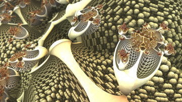 Картинка 3д графика fractal фракталы цвета фон узор