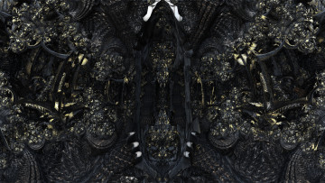 Картинка 3д графика fractal фракталы фон изгибы узор