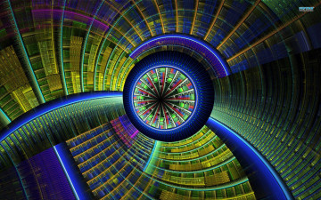 Картинка 3д графика fractal фракталы фон изгибы узор цвета