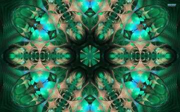 Картинка 3д графика fractal фракталы узор цвет фон