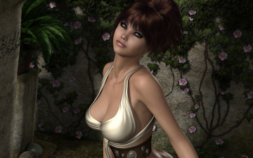 Картинка 3д графика people люди грудь