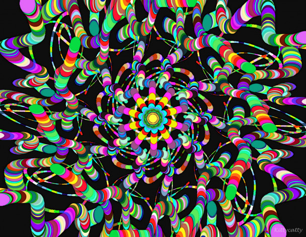 Обои картинки фото 3д, графика, fractal, фракталы, линии, фон, узор