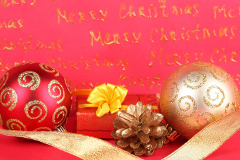 Картинка праздничные шарики подарок