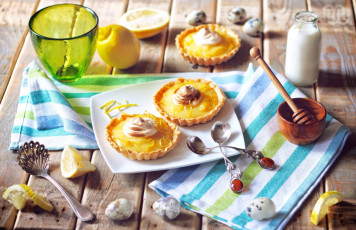 Картинка еда разное лимон яйца пирожные