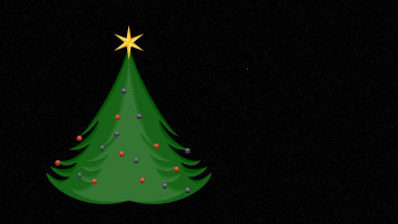 Картинка праздничные векторная+графика+ новый+год ель украшение