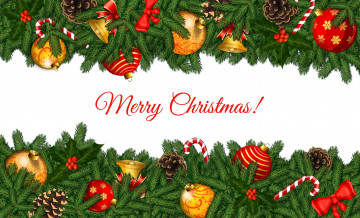 Картинка праздничные векторная+графика+ новый+год украшения ветки