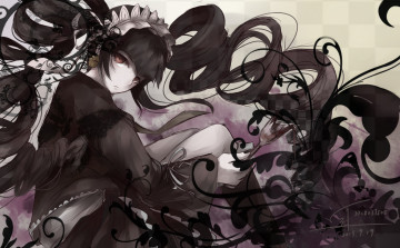 Картинка by+mizore аниме danganronpa чепчик девушка колокольчик волосы платье celestia ludenberck