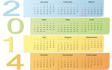 обоя календари, -другое, календарь, 2014