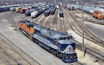 Картинка техника краны железная дорога рельсы локомотивы