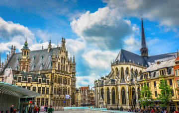 Картинка левен+ бельгия города -+улицы +площади +набережные архитектура