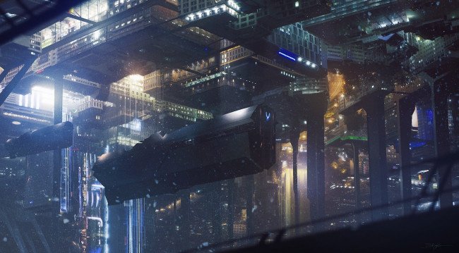 Обои картинки фото фэнтези, космические корабли,  звездолеты,  станции, космическая, станция, звездолет