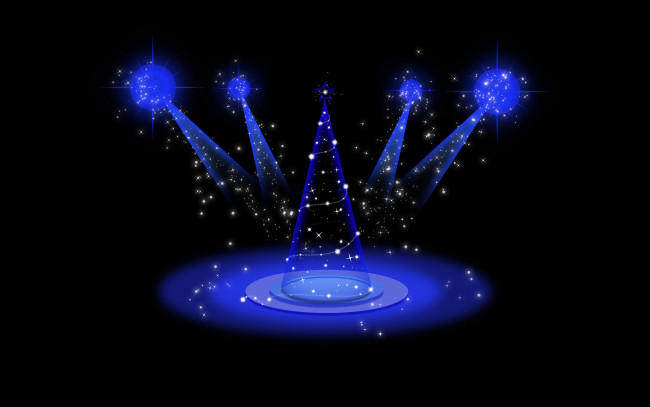 Обои картинки фото праздничные, векторная графика , новый год, фон, ель, лучи