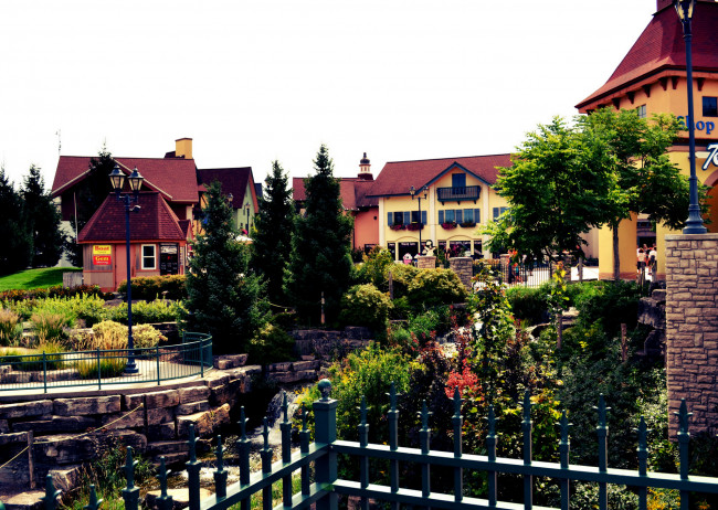 Обои картинки фото frankenmuth,    мичиган сша, города, - улицы,  площади,  набережные, мичиган, дома, улицы