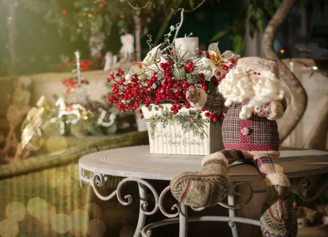 Обои картинки фото праздничные, - разное , новый год, декор, кукла