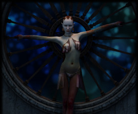 Картинка 3д+графика эльфы+ elves фон взгляд эльфийка