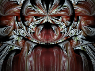 Картинка 3д+графика фракталы+ fractal цвета фон узор