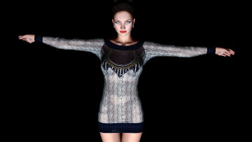 Картинка 3д+графика люди+ people фон взгляд девушка