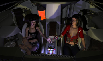 Картинка 3д+графика фантазия+ fantasy фон взгляд девушки