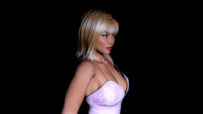 Обои картинки фото 3д графика, люди , people, фон, взгляд, девушка