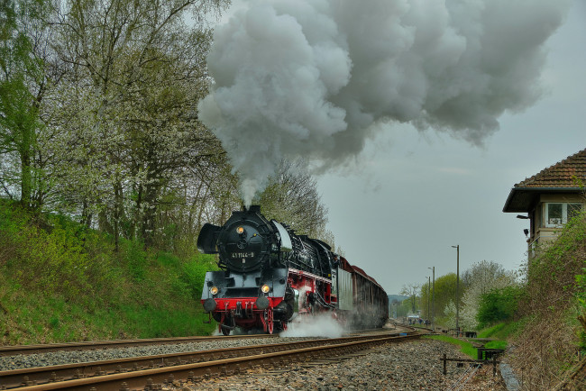 Обои картинки фото техника, паровозы, железная, дорога, паровоз
