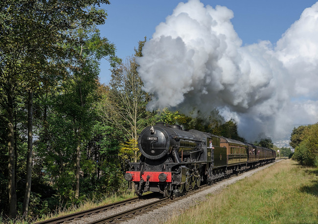 Обои картинки фото техника, паровозы, железная, дорога, паровоз