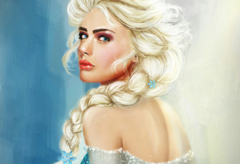 Картинка рисованное люди фон взгляд девушка