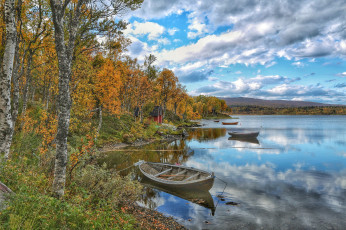 Картинка корабли лодки +шлюпки лес река