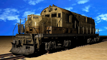 Картинка техника 3d паровоз