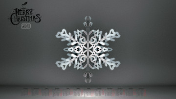 Картинка календари праздники +салюты 2018 снежинка