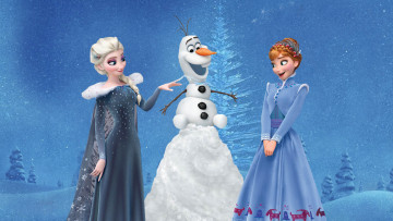 обоя мультфильмы, olaf`s frozen adventure, olafs, frozen, adventure, anna, elsa