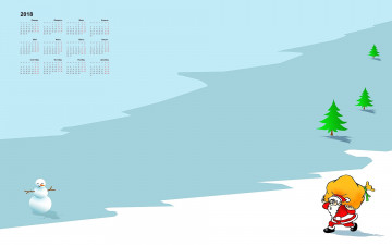 Картинка календари праздники +салюты елка 2018 снеговик санта клаус