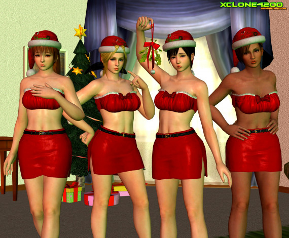 Обои картинки фото 3д графика, праздники , holidays, взгляд, девушки, фон