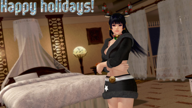 Обои картинки фото 3д графика, праздники , holidays, девушка, фон, взгляд