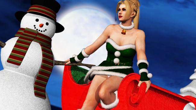 Обои картинки фото 3д графика, праздники , holidays, фон, девушка, взгляд