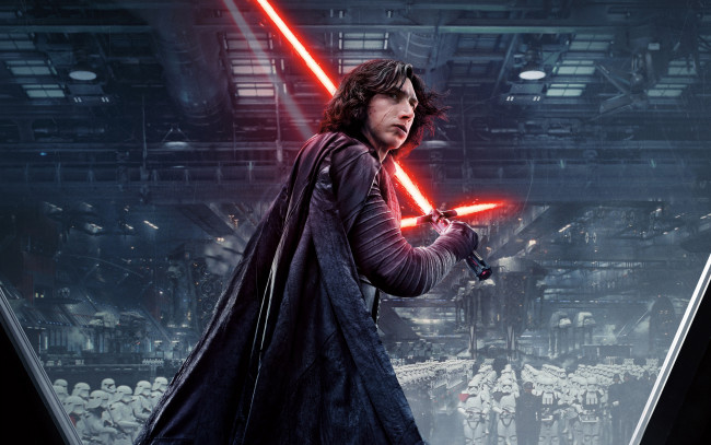 Обои картинки фото кино фильмы, star wars,  the last jedi, star, wars, kylo, ren, adam, driver, the, last, jedi