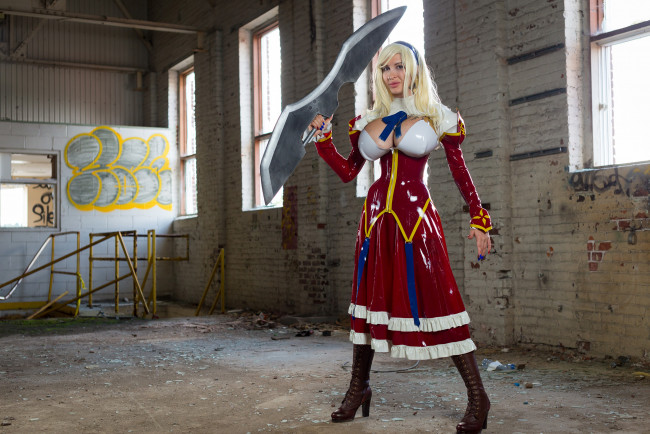 Обои картинки фото девушки, ariane saint-amour, взгляд, фон, девушка, латекс