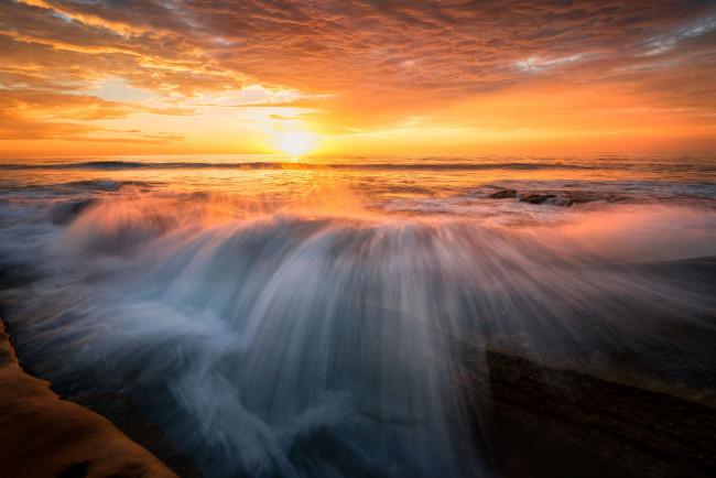 Обои картинки фото природа, восходы, закаты, простор