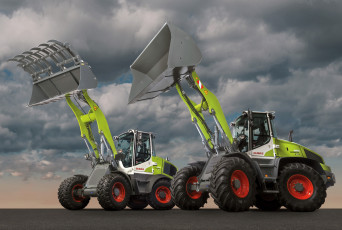 Картинка техника фронтальные+погрузчики claas