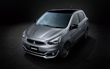 Картинка 2019+mitsubishi+mirage+black+edition автомобили mitsubishi 2019 года компактные mirage японские