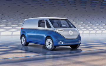 Картинка 2019+volkswagen+id+buzz+cargo автомобили volkswagen фольцваген немецкие минивэн 2019 электрический легковые