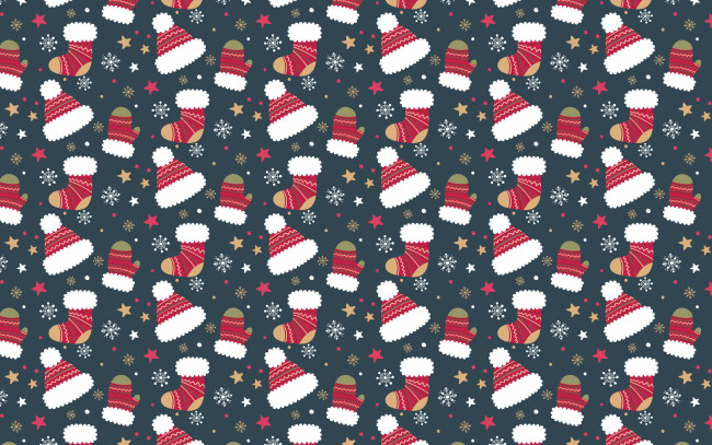 Обои картинки фото праздничные, векторная графика , новый год, pattern, new, year, background, christmas, рождество, новый, год, узор, фон