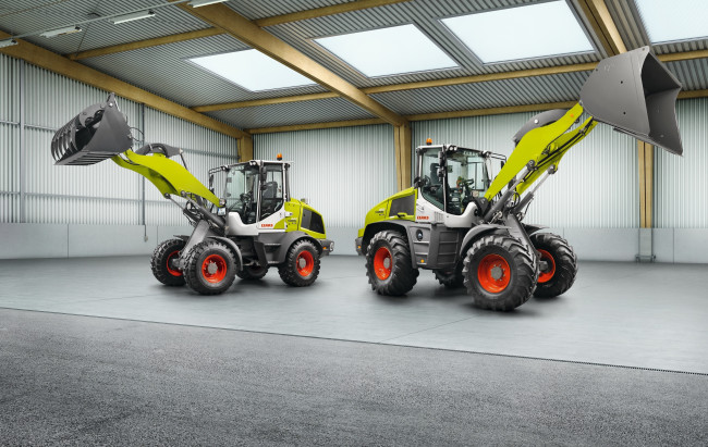 Обои картинки фото техника, фронтальные погрузчики, claas