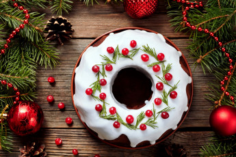 Картинка праздничные угощения пирог