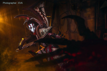 Картинка девушки наташа+роик оружие косплей броня warhammer 40000