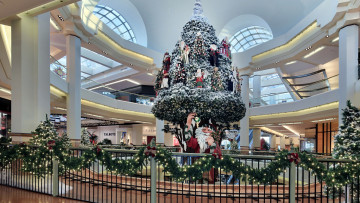 Картинка праздничные ёлки елка санта