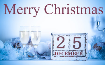 Картинка праздничные -+разное+ новый+год шарики бокалы дата поздравление